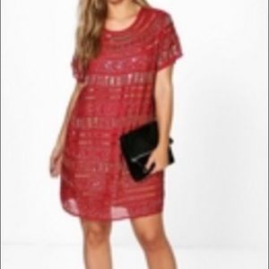 Boohoo.com Sequin Shift Dress